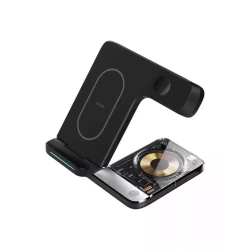 Сенсорная складная станция беспроводной зарядки 3 в 1 15W B32 For iPhone/Apple Watch/AirPods