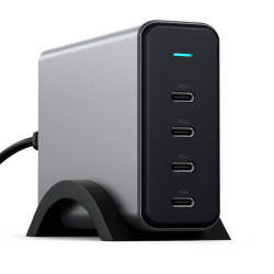 Сетевой адаптер для зарядки Satechi 165W USB-C 4-Port PD GaN Charger Space Gray (ST-UC165GM-EU)
