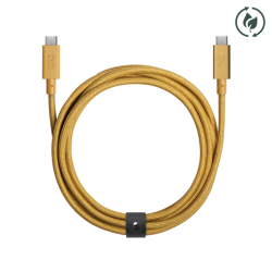 Кабель для зарядки и передачи данных 2.4 метра USB-C to USB-C Native Union Belt Cable Pro 240W Kraft