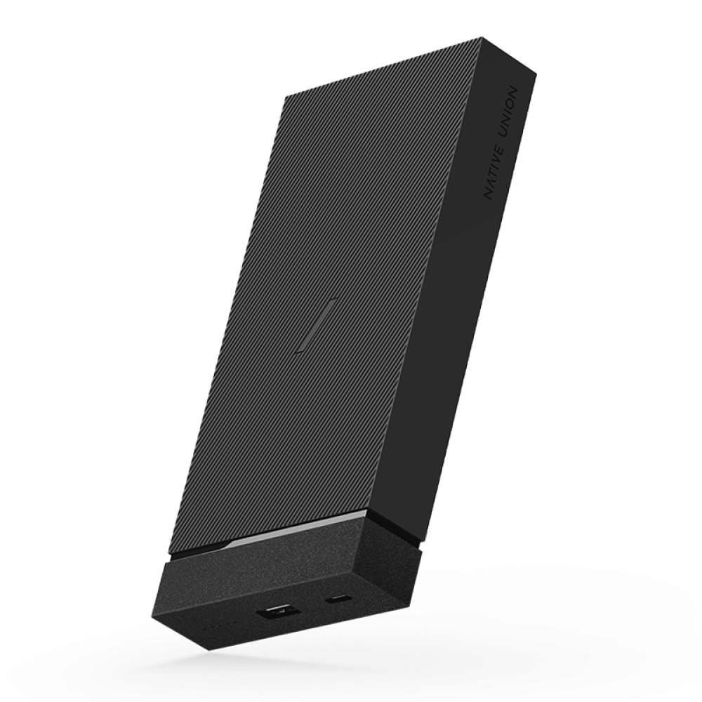 Беспроводной повербанк, зарядка для смартфона Native Union Jump+ PD Wireless Powerbank 12 000 mAh Slate