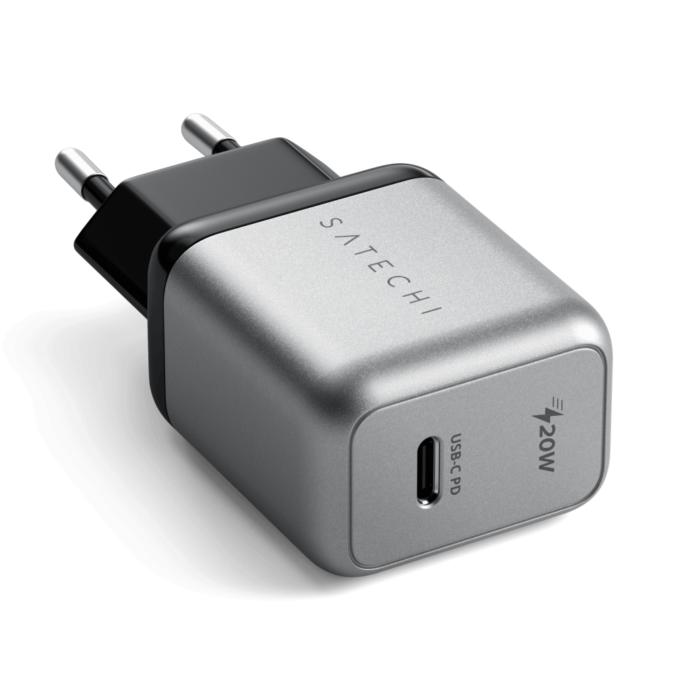 Сетевой адаптер для зарядки техники Satechi 20W USB-C PD Wall Charger Space Gray (ST-UC20WCM-EU)
