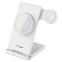 Складная беспроводная док-станция Nillkin MagSafe PowerTrio для Apple iPhone/iWatch 2-8/AirPods (Apple official MFi certification)