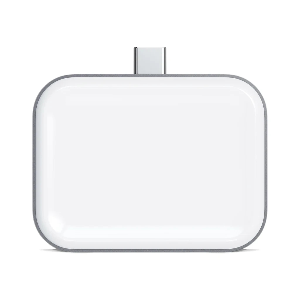 Беспроводная зарядка для Airpods Satechi USB-C Wireless Charging Dock Space Grey for