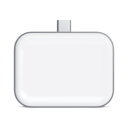 Беспроводная зарядка для Airpods Satechi USB-C Wireless Charging Dock Space Grey for