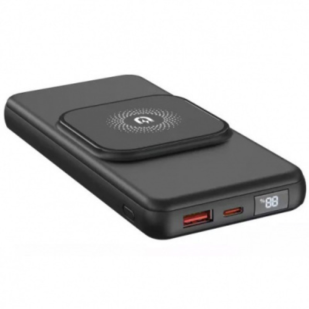 Повербанк XO PR161 Magnetic Wireless 15W QC22.5W PD20W 10000 mAh с беспроводной зарядкой