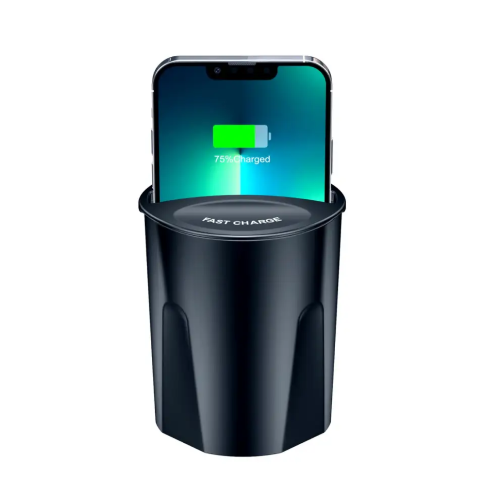 Автомобильная беспроводная зарядка в подстаканник QINETIQ X9 Car Wireless