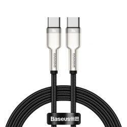 Кабель Baseus Cafule Metal Type-C to Type-C 100W (1m) black