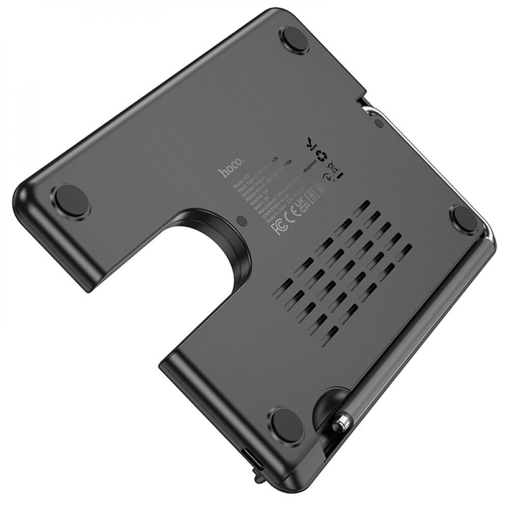 Беспроводное Зарядное Устройство Hoco CQ1 3-in-1 15W для iPhone 12/15, Apple Watch 1-9, AirPods