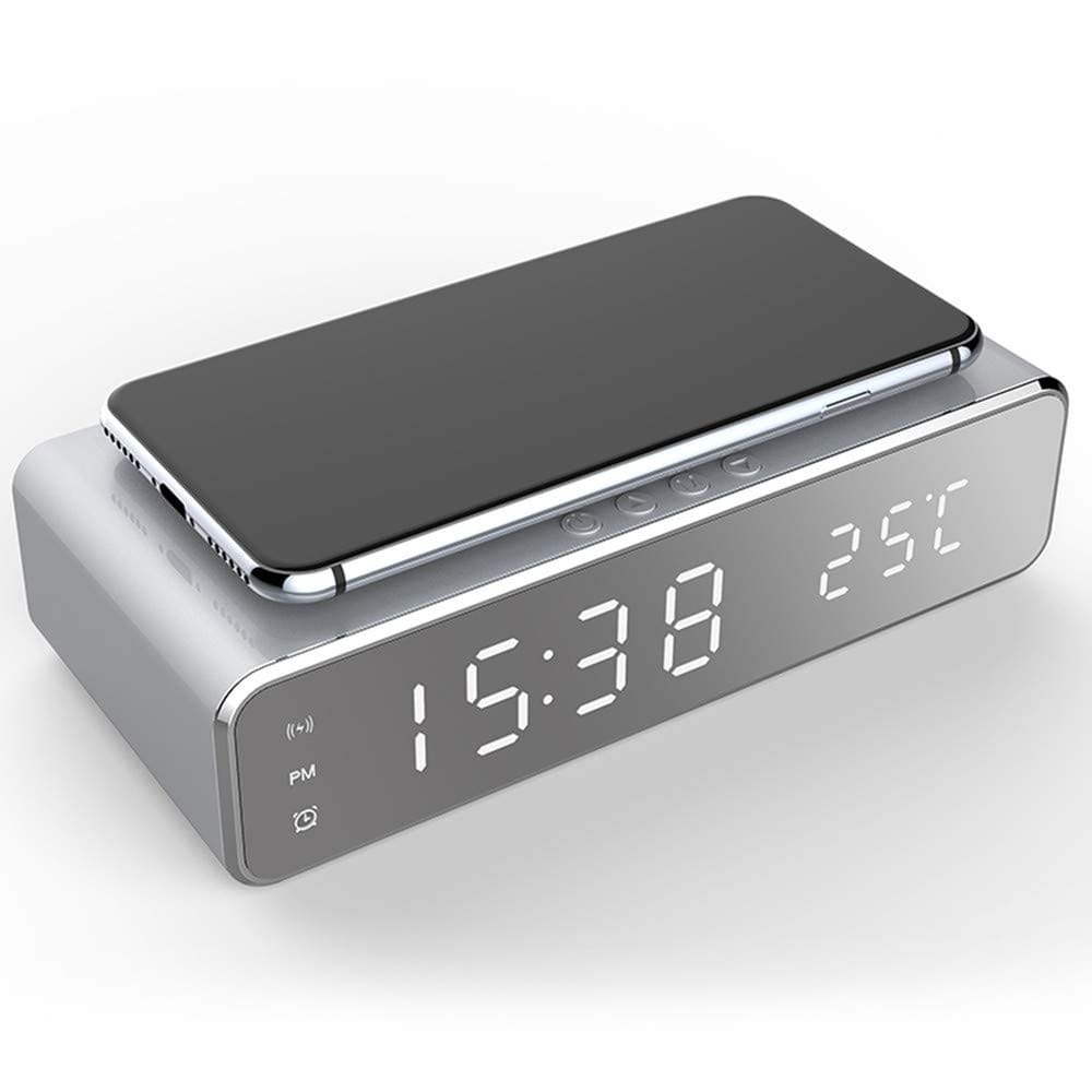 Часы с беспроводной зарядкой Fast wireless charger&clock QINETIQ 2000 10W
