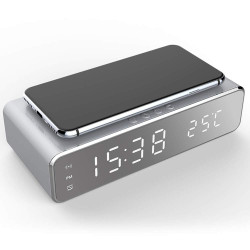 Часы с беспроводной зарядкой Fast wireless charger&clock QINETIQ 2000 10W