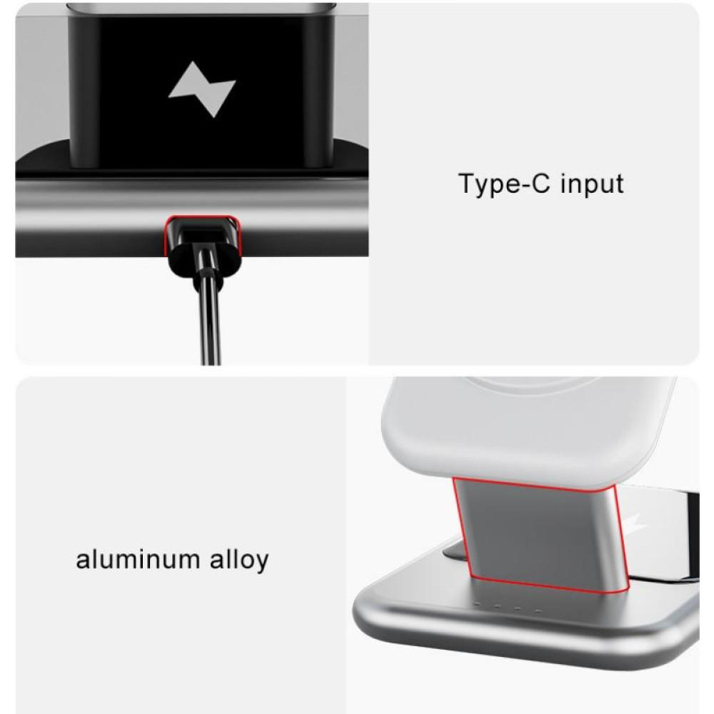 Беспроводная док станция JJT-Y10 с MagSafe 3in1 15W