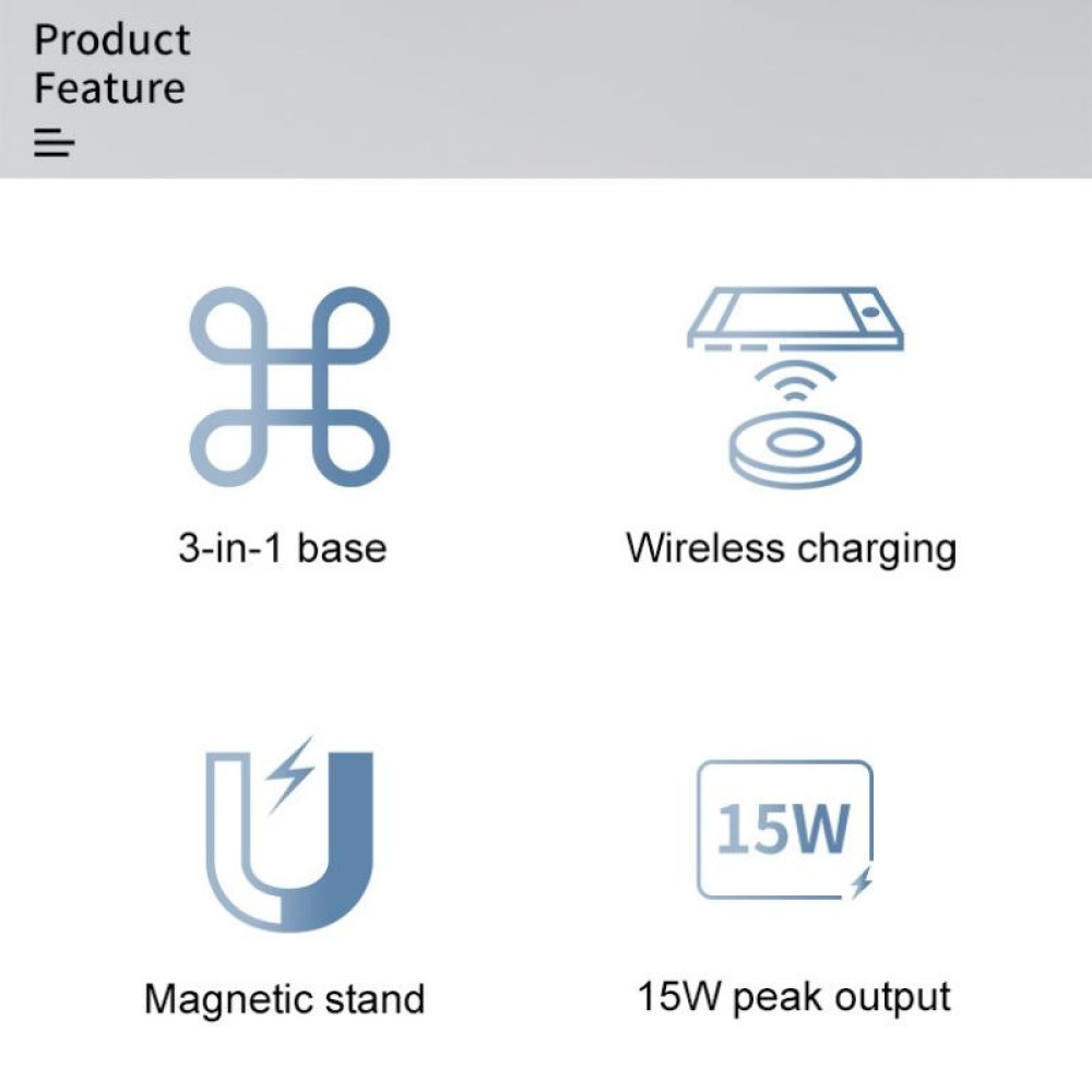 Беспроводная док станция JJT-Y10 с MagSafe 3in1 15W