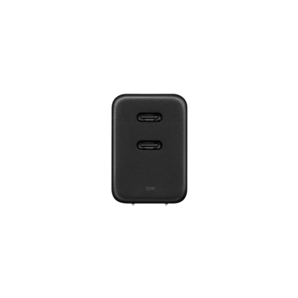 Сетевое зарядное устройство для телефона и другой техники Native Union Fast 35W Dual USB-C Port Black