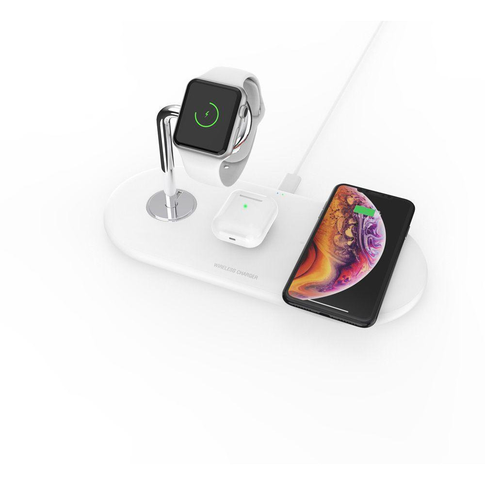 Станция для беспроводной зарядки Mr.Top 3в1 Wireless Charging Pad Qi 10W