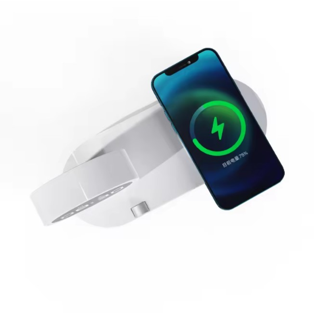 Ночник , часы с функцией беспроводной зарядки LED QinetiQ QN-02 15W Samsung iPhone
