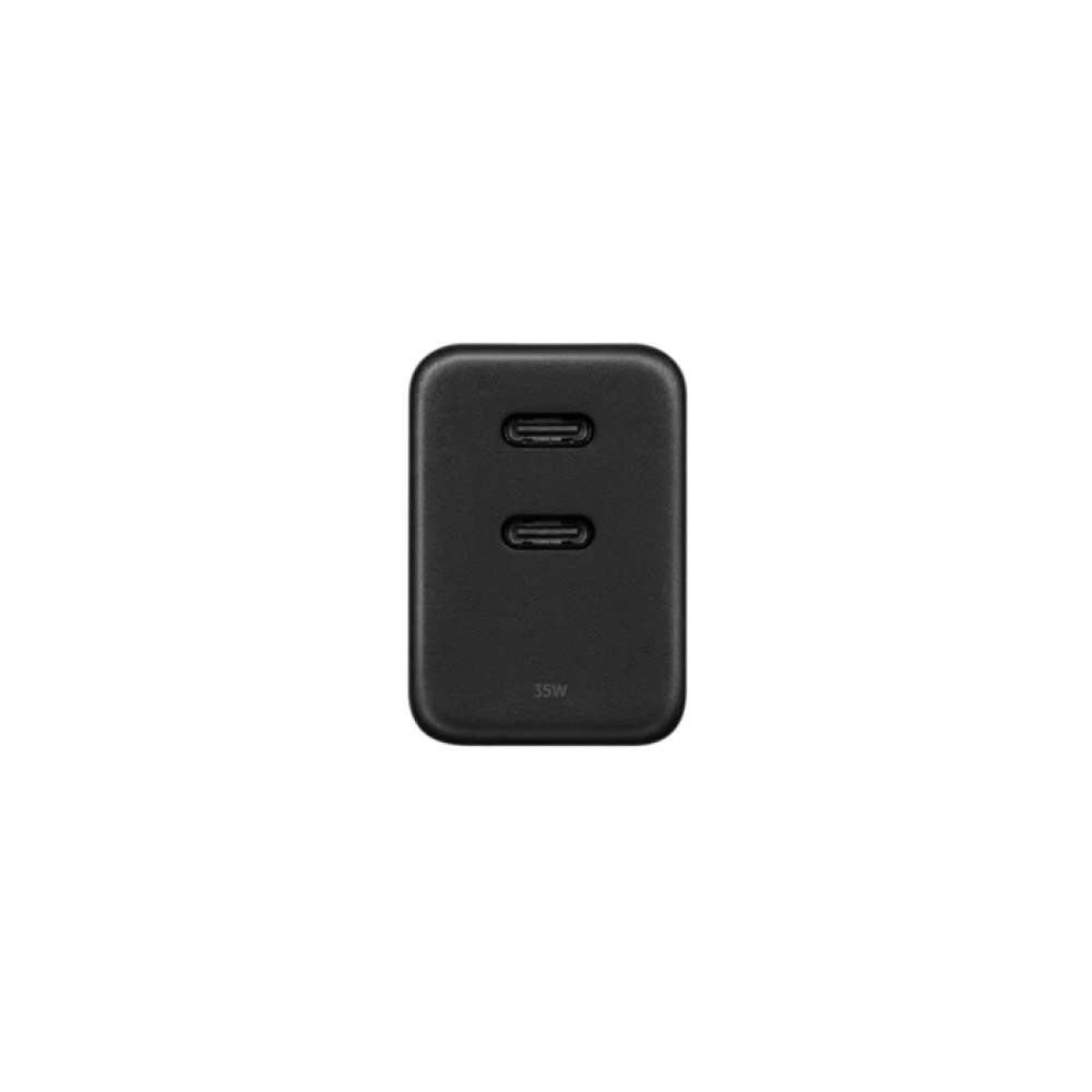 Сетевое зарядное устройство для телефона и другой техники Native Union Fast 35W Dual USB-C Port Black