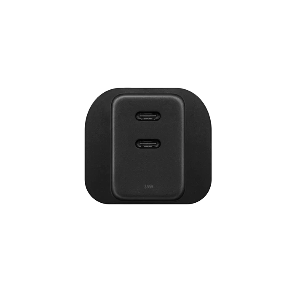 Сетевое зарядное устройство для телефона и другой техники Native Union Fast 35W Dual USB-C Port Black