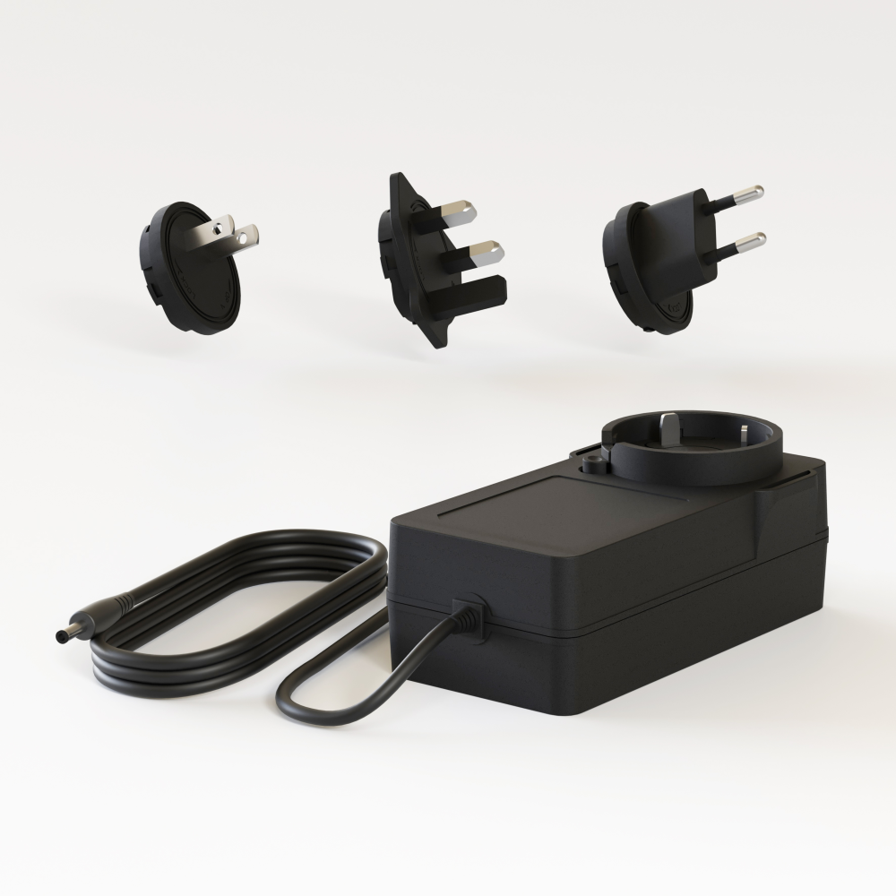 Беспроводная зарядная док-станция 4в1 Magsafe Qi2 для Apple iPhone/iWatch/AirPods Zens Black с адаптером 65W
