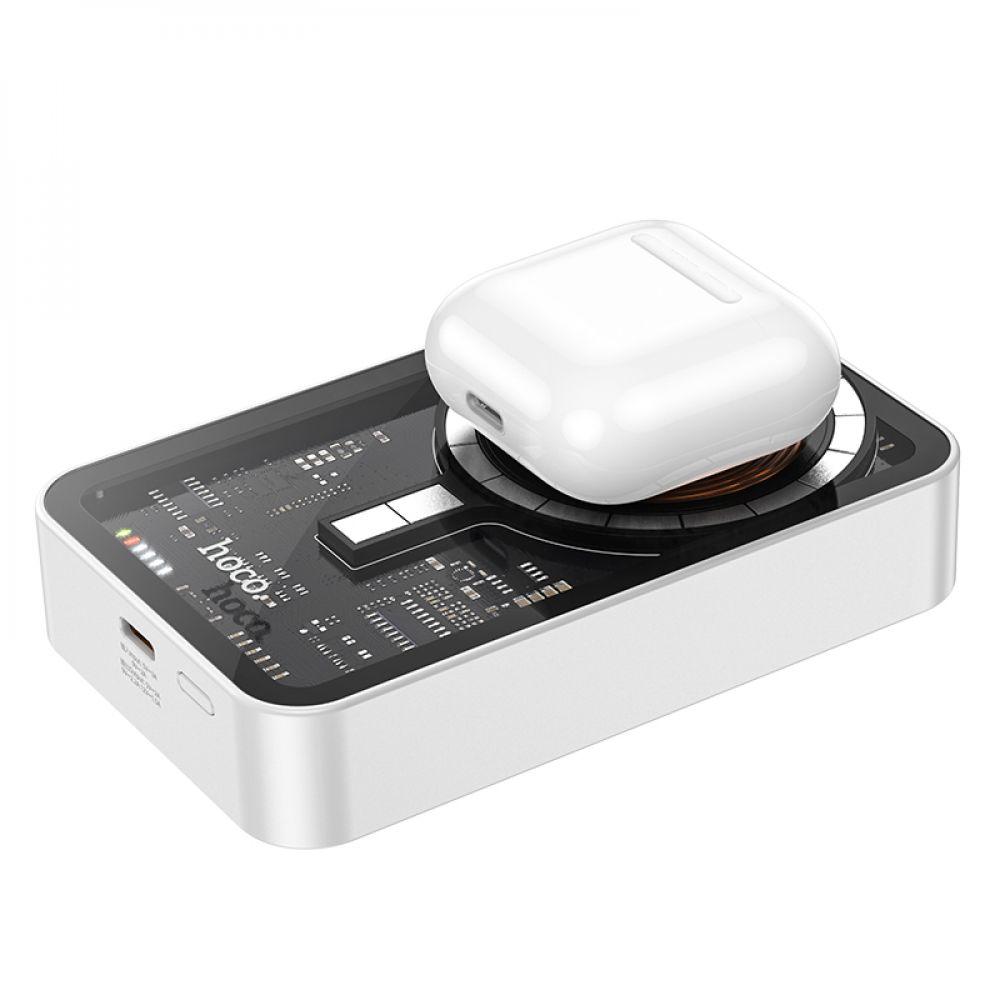 Power Bank Hoco Q10A PD20W Wireless Fast Charging 10000mAh Magsafe для Apple iPhone 12/15 Pro Max Белый