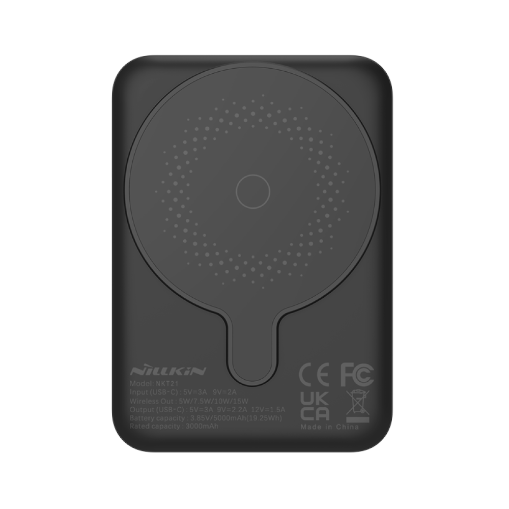 Повербанк Nillkin PowerStone Magsafe Battery Pack 5000 mAh для Apple iPhone 12/15 Pro Max Черный