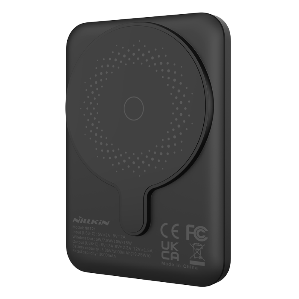 Повербанк Nillkin PowerStone Magsafe Battery Pack 5000 mAh для Apple iPhone 12/15 Pro Max Черный