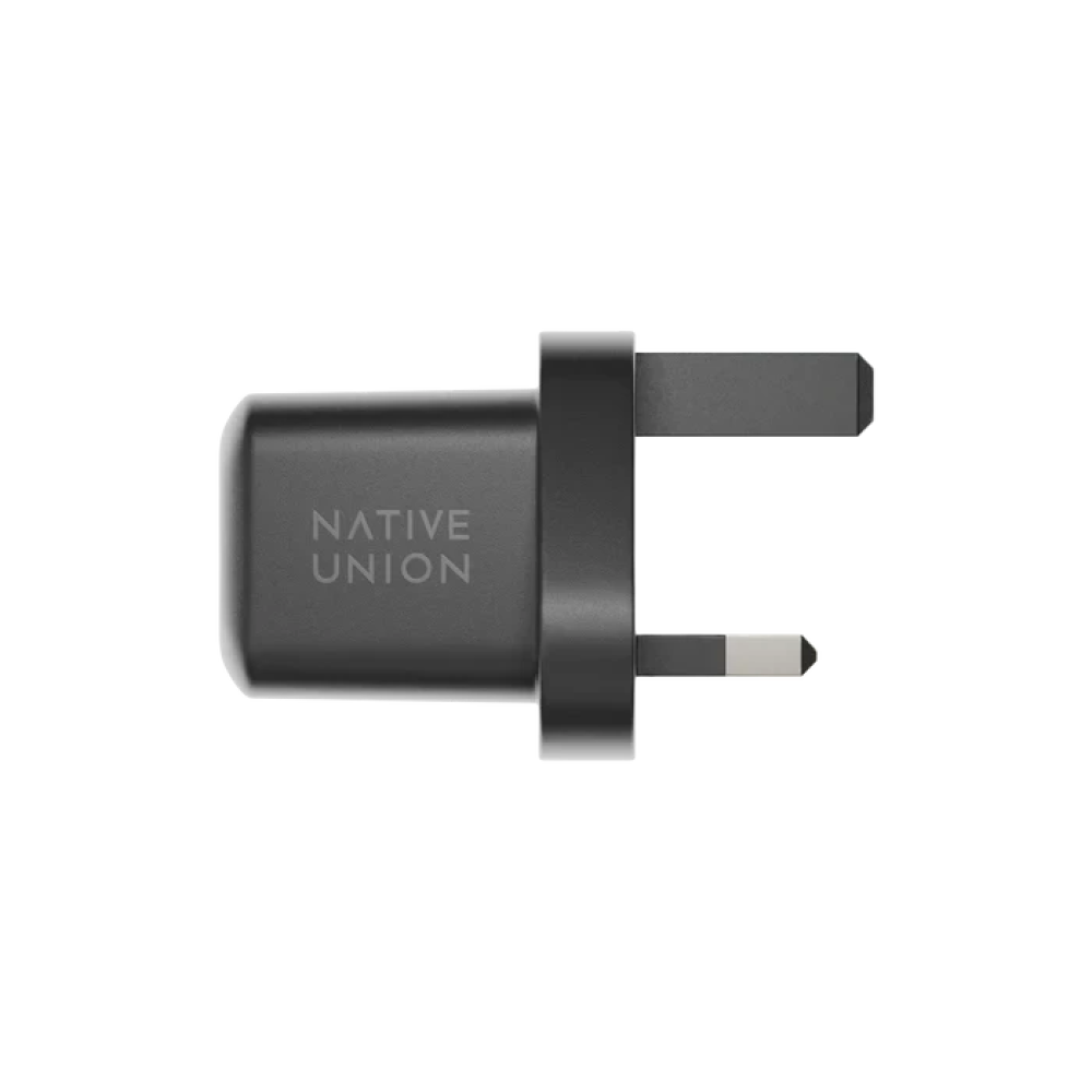 Сетевое зарядное устройство для смартфонов и планшетов Native Union Fast GaN Charger PD 30W USB-C Port Black