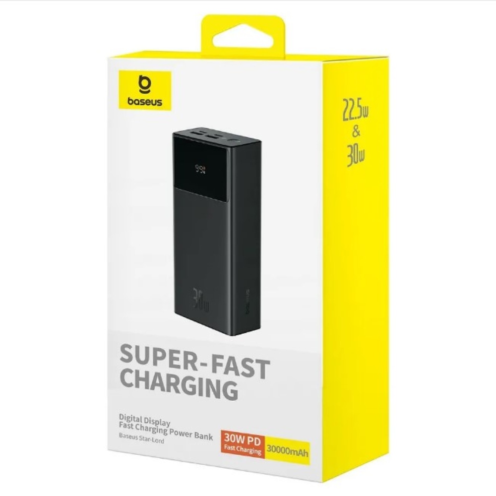 Power Bank OS-Baseus Star-Lord 30W 30000 Cluster Black (P10022905113-00) Цвет Черный