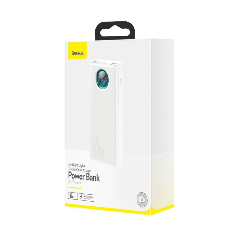 Power Bank Baseus Amblight 65W 30000 mAh Overseas Edition (PPLG0001xx) Цвет Белый, 02