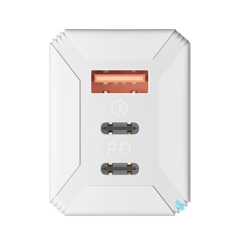 Сетевое Зарядное Устройство Yoki Led Series YK-65 GaN Ultra PD 65W Белый
