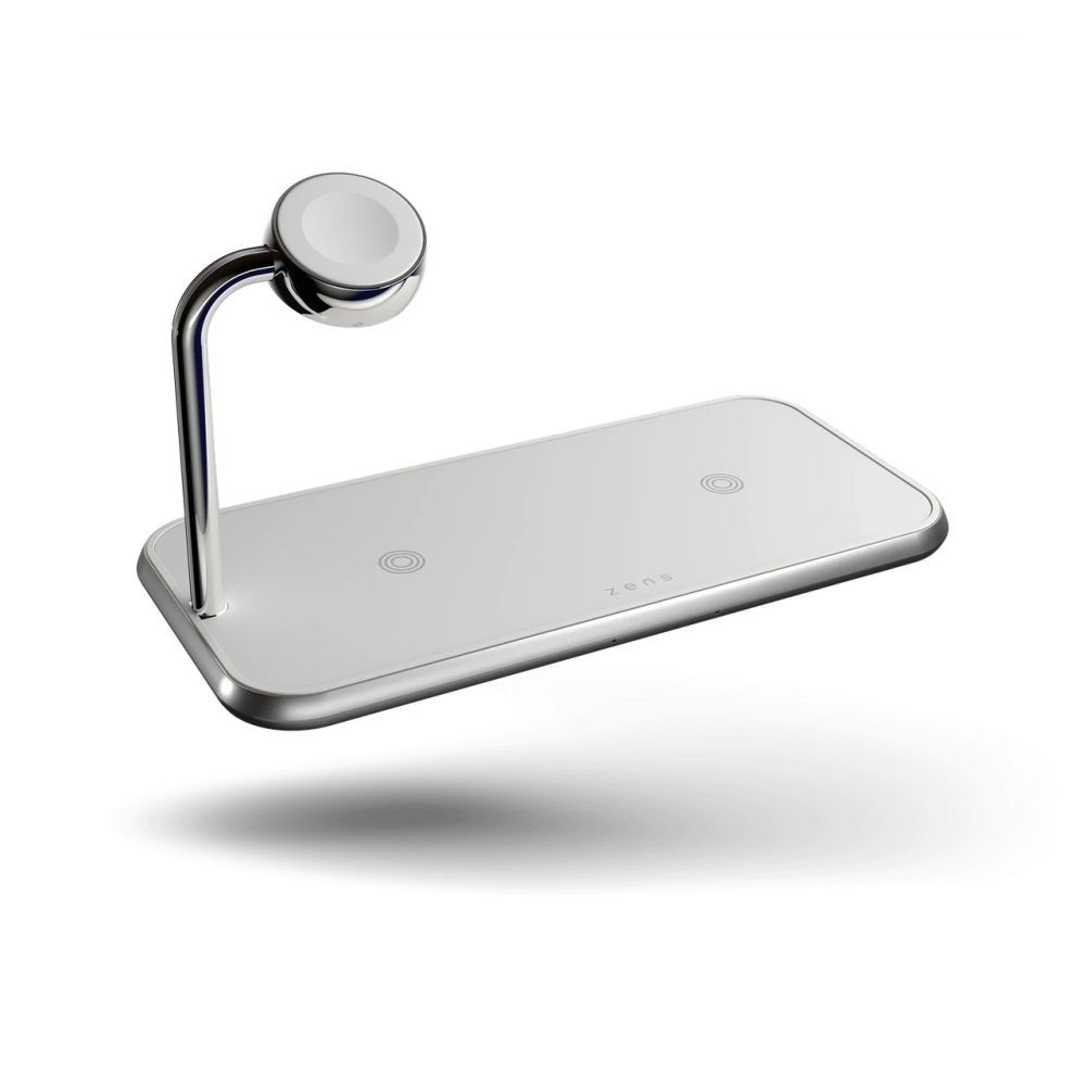 Док-станция беспроводной зарядки 3 в 1 для техники Apple iPhone/iWatch/AirPods Zens White