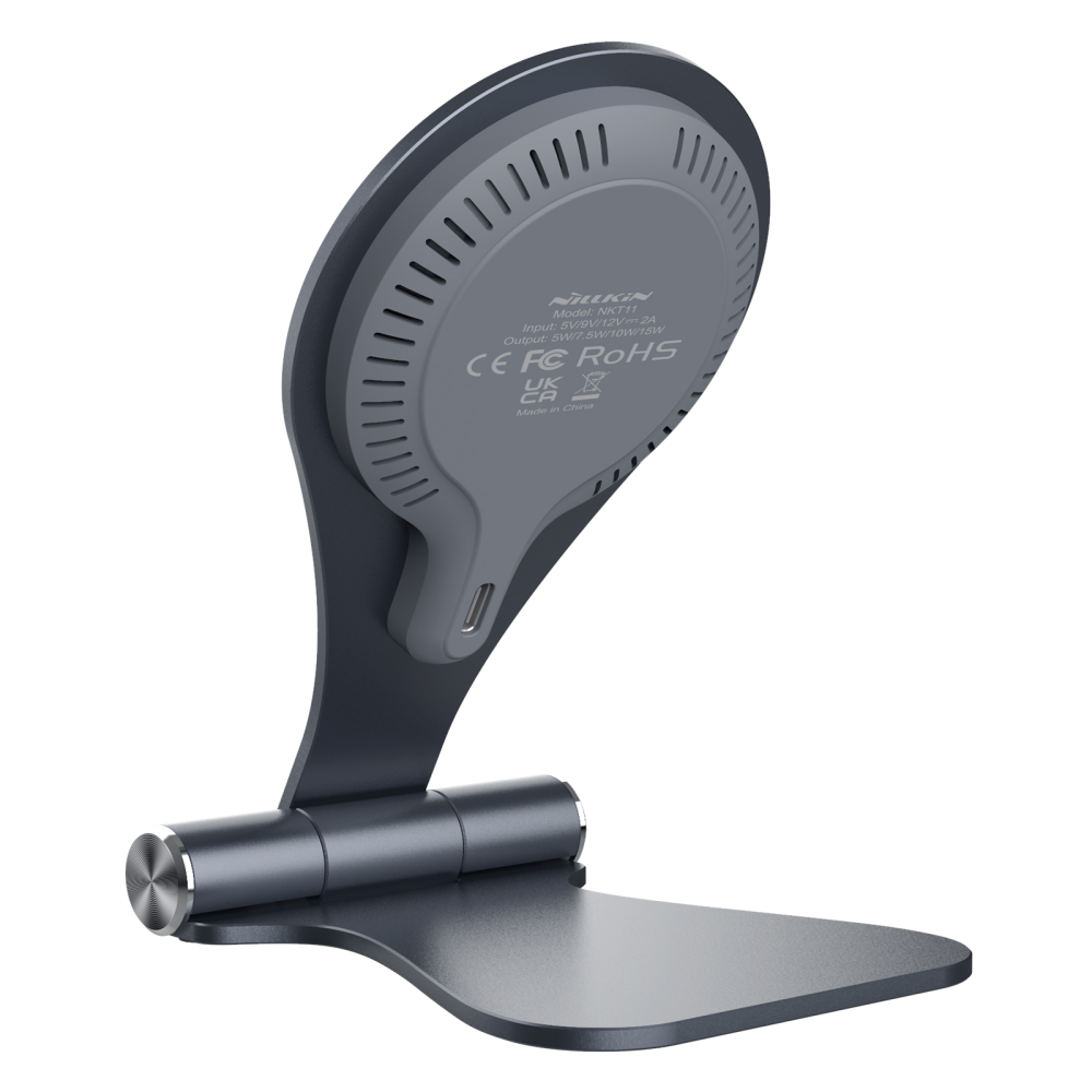 Беспроводная зарядка для iPhone 12-14 Nillkin MagStand Wireless Charging Stand 15W Space Gray