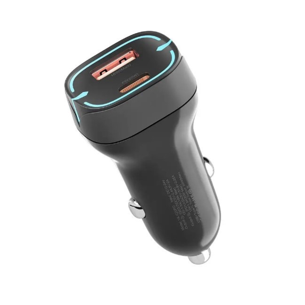 Автомобильное зарядное устройство Yoki Led Series YK-C20 PD/QC 20W