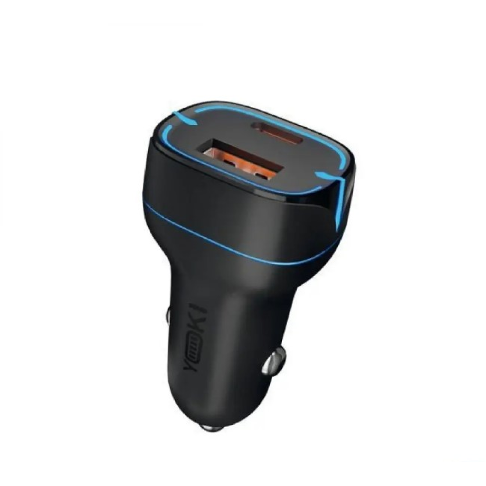 Автомобильное зарядное устройство Yoki Led Series YK-C20 PD/QC 20W