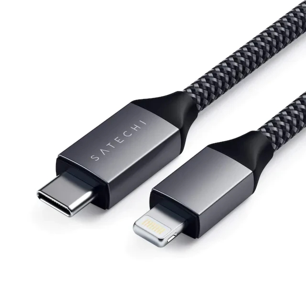 Кабель для передачи данных 1.8 метра USB-C to Lightning Satechi Cable Space Gray (ST-TCL18M)