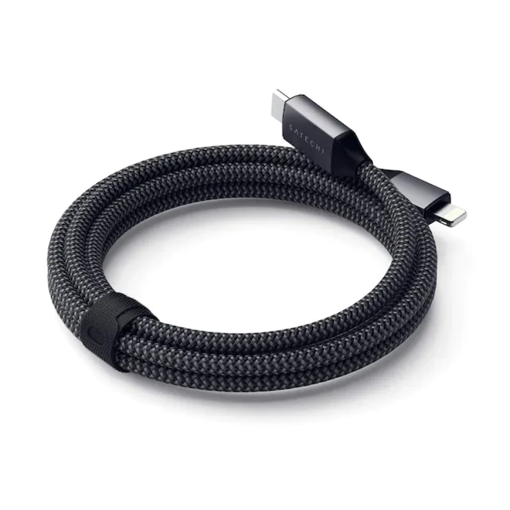 Кабель для передачи данных 1.8 метра USB-C to Lightning Satechi Cable Space Gray (ST-TCL18M)