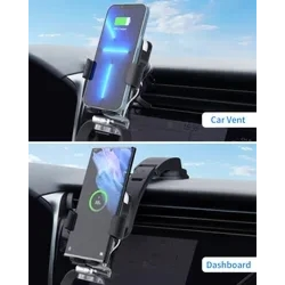 Беспроводная док-станция - автодержатель в машину 3 в 1 S5 15W для Apple iPhone/iWatch/AirPods