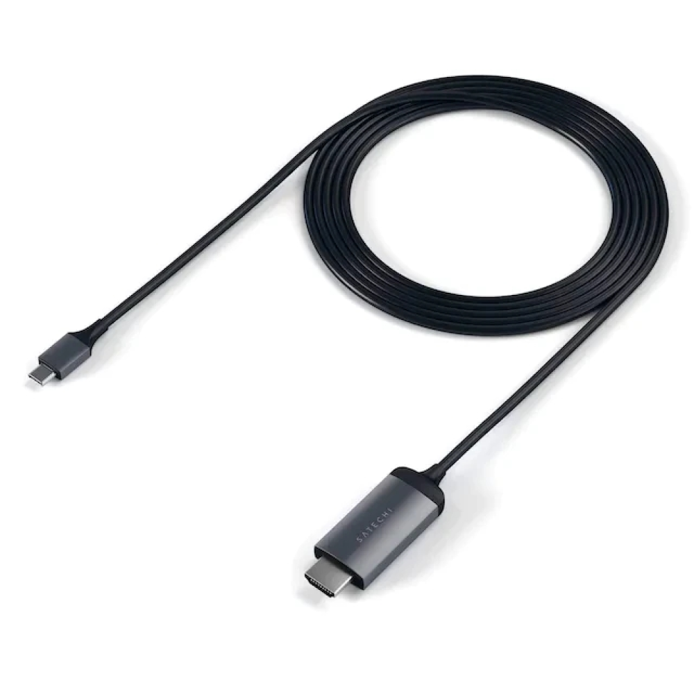 Кабель для передачи данных 1.8 метра Type-C to 4K HDMI Satechi Cable Space Gray (ST-CHDMIM)