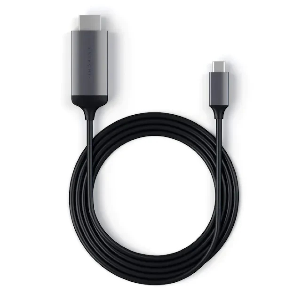 Кабель для передачи данных 1.8 метра Type-C to 4K HDMI Satechi Cable Space Gray (ST-CHDMIM)
