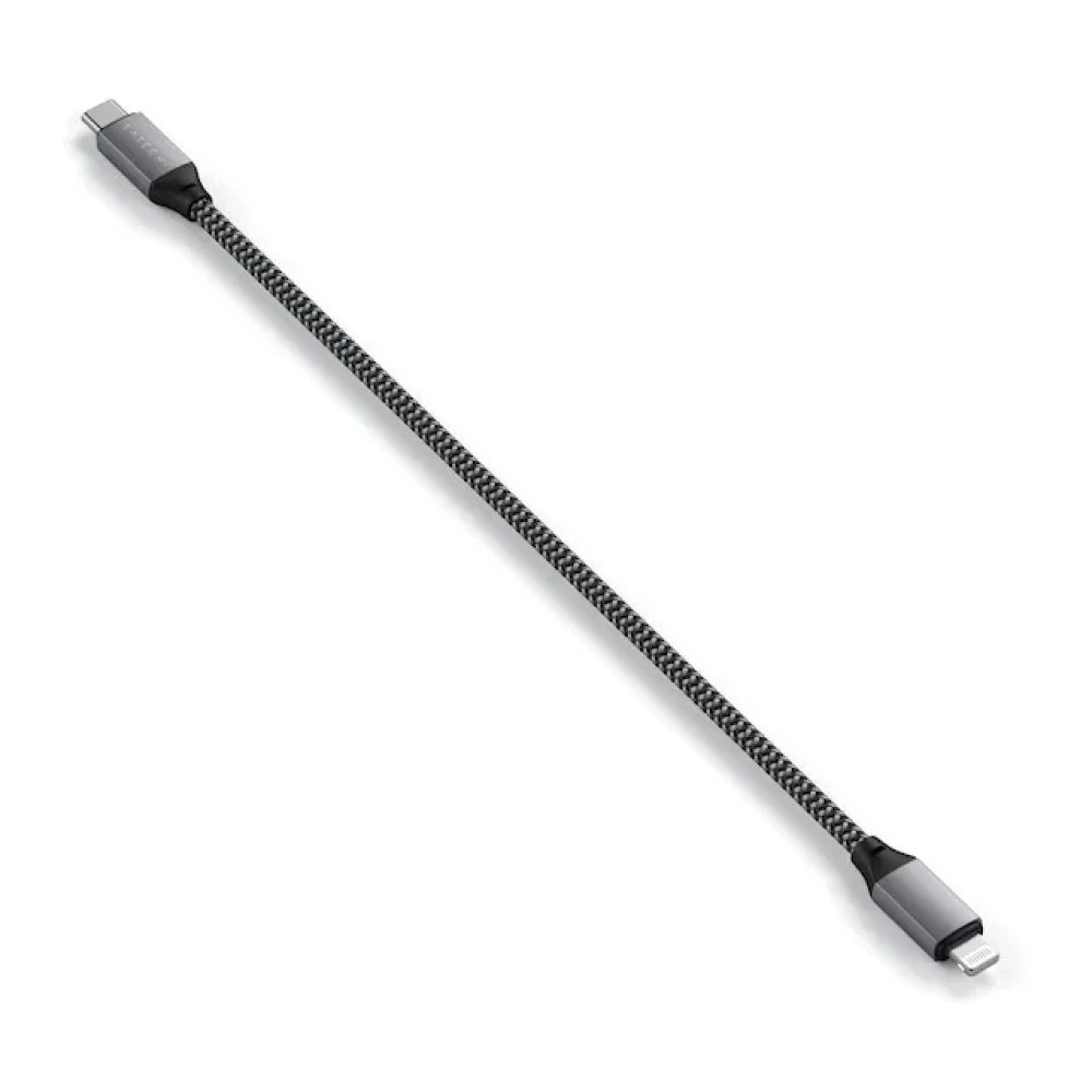 Кабель для зарядки и передачи данных 25 см Satechi USB-C to Lightning Cable Space Gray
