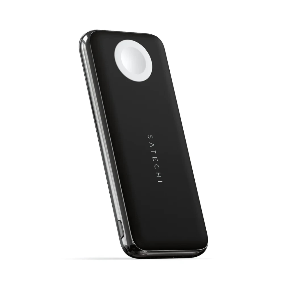 Беспроводной повербанк, зарядка для смартфонов и часов Apple iPhone/iWatch/AirPods Satechi 10 000 mAh Gray