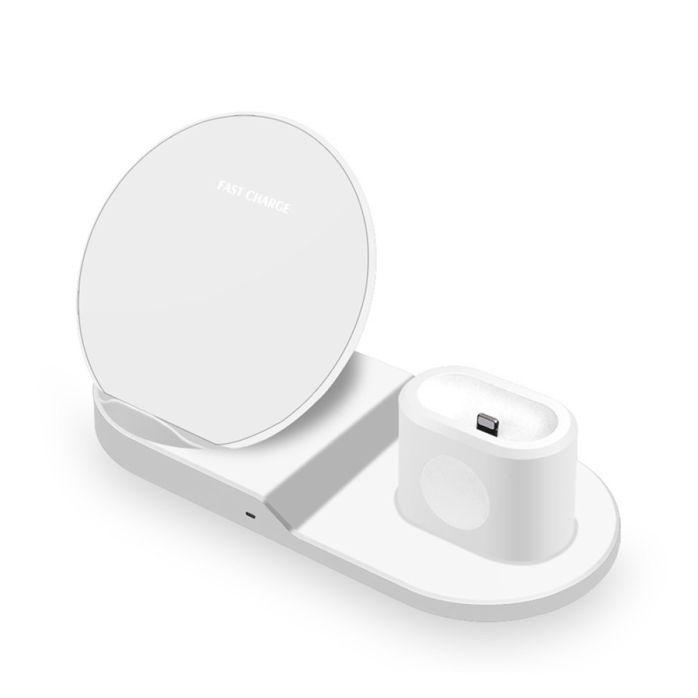Станция Беспроводной зарядки 3 в 1 для телефона Часов и наушников Qi Dock Station N30