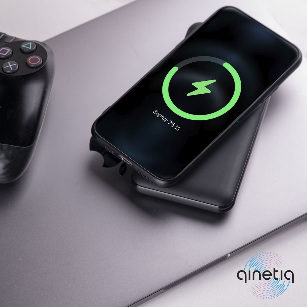 Power bank c беспроводной зарядкой QINETIQ Wireless Power Bank 8000mAh HB80W
